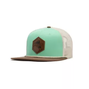 Lane Frost Light Teal Brown Mesh - Hats Cap - Outlaw - Picture 1 of 3