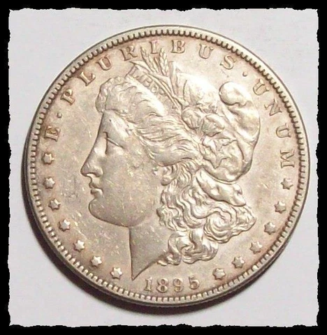 1895-O MORGAN DOLLAR  Difficult Sem-key Date  SHARP XF+   #33D7 Cover