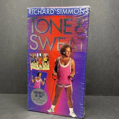 Richard Simmons, Tone & Sweat (VHS, 1994) BRAND NEW SEALED, Good Times Video Foto 1 de 4