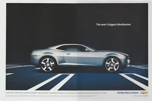 2010 Chevy LT Camaro - The Year's Biggest Blockbuster - 2 Page Print Ad Photo - Picture 1 of 3