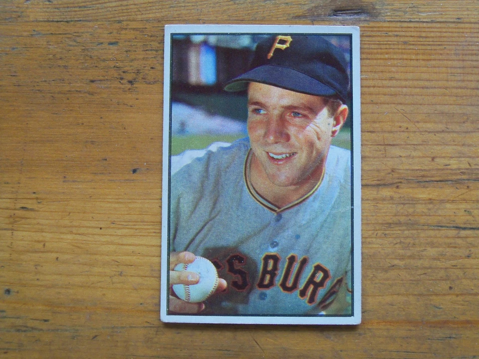 1953 BOWMAN COLOR BASEBALL BOB FRIEND CARD # 16 EX CONDITION - Image 1 of 2