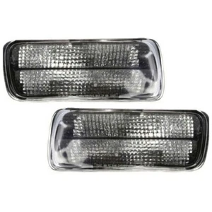 Front LH & RH Signal Lamp Lens & Housing Clear Fits 1985-1992 Chevrolet Camaro - Picture 1 of 5