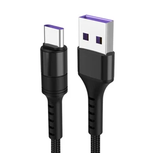 Type C 5A Super Fast Charging Cable Data Sync Charger For Huawei P30 P20 Xiaomi - Picture 1 of 16