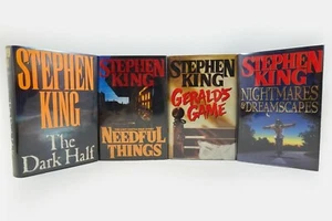 Stephen King ALL 1st EDITION! Dark Half Needful Things Geralds Game Nighmares HC - Picture 1 of 11
