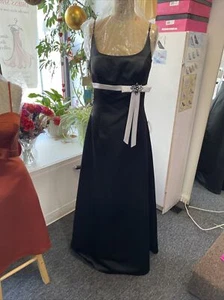 Bella Formals Venus schwarz/weiß Abschlussball Abend besondere Anlässe Kleid Gr. 12 - Bild 1 von 11