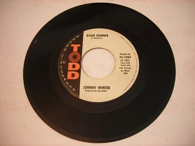 Johnny Winter Road Runner / The Guy You Left Behind 1963 45rpm VG+ Foto 1 de 2