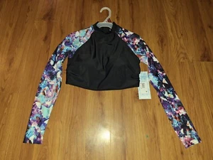 Women's Size Sm(4/6) Laguna Swim  Rash Guard Long Sleeve Swimsuit Top Nwt (Eb6) - Picture 1 of 3