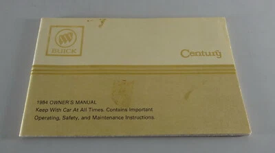 Manuale Dell'Owner / Manuale Buick Century Stand 1984 - Immagine 1 di 2