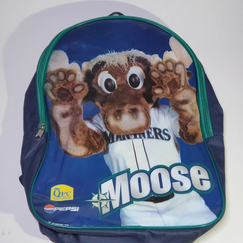 Seattle Mariners Mariner Moose Mascot Promo Backpack QFC/Pepsi Cover