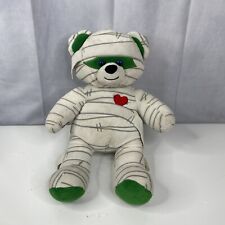 Build-a-Bear Mummy Teddy Bear Plush 15" Stuffed Animal BABW White Green