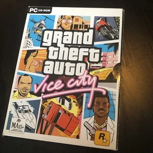 Grand Theft Auto Vice City PC CD-ROM Rockstar Games MA15 + Map, No Manuel - Picture 1 of 7