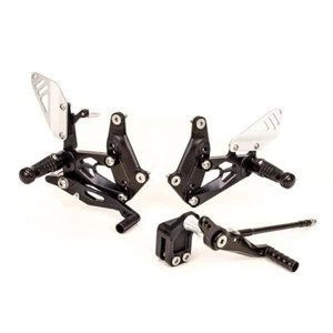 Gilles FX Racing Rearset Kit Black Reverse Shift Possible HONDA CBR500R 13 - 18 - Picture 1 of 4