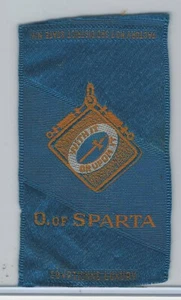 S17 ATC Silk, Military & Lodge Medals, 1910, O. Of Sparta - Picture 1 of 1