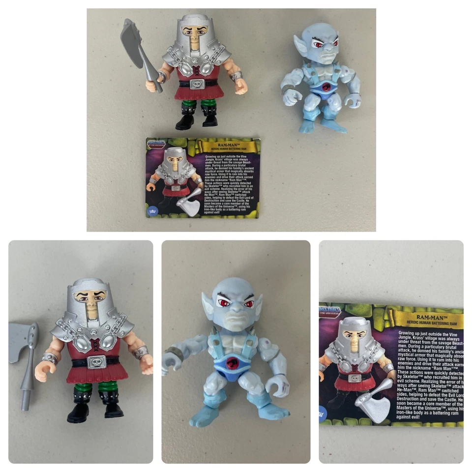 Figuras 2 piezas de Masters of the Universe RAM-MAN & Thundercats Panthro Subjetos Leales Foto 1 de 4