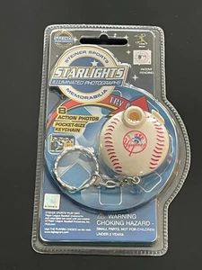 2002 Steiner New York Yankees Starlights Illuminated Photo Keychain Jeter + - Picture 1 of 2