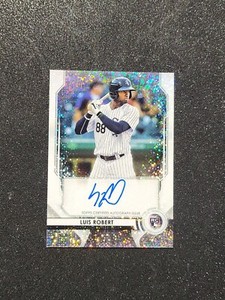2020 Bowman Sterling Speckle Refractor /99 Luis Robert #BSRA-LR Rookie Auto RC