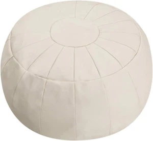 Unstuffed Pouf Cover, Ottoman, Bean Bag Chair, Foot Stool, Foot Rest, Storage So - Picture 1 of 12
