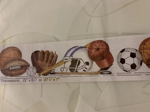 NEW Sports Balls #38 Prized Possessions Stencil 3 Overlays 7 x 27 Border - Picture 1 of 4