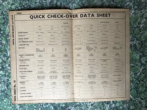 Vintage Newnes Quick Check Over Data Austin Austin Healey BMW 1956 / 7 2322G - Picture 1 of 2