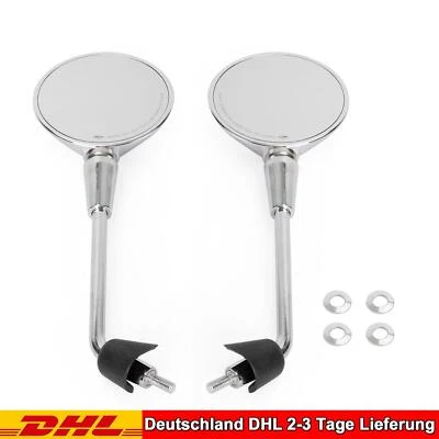 ARTUDATECH Spiegel Satz M8 lange chrom für Vespa Primavera 50/125/150 Elettrica Roller CHR