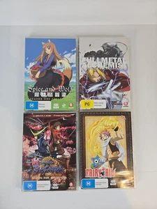 Spice And Wolf Season 1 Fullmetal Alchemist Fairytail DVD X 4 Anime - Picture 1 of 8