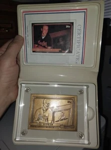 CAL RIPKEN Highland Mint 1992 Topps BRONZE Card in Holder and Case w/ GEHRIG - Picture 1 of 4