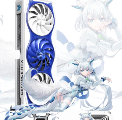 MANLI GeForce RTX 5070 Polar Fox OC GDDR7 12GB DLSS 4 Gaming Graphics Card - Image 1 of 4