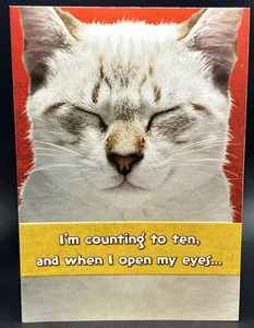 Tarjeta de felicitación de feliz cumpleaños (patas y garras - gato) con sobre - Imagen 1 de 4