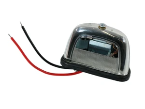 Chrom Kennzeichenleuchte Nummernschildbeleuchtung  für Porsche 911 / Eriba Puck - Picture 1 of 4