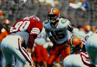 Qadry Ismail Original 35mm Slide 1989 Syracuse Orange VS Temple Owls - Image 1 of 2