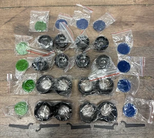 Lot of 8 WF20X Microscope Eyepiece 30.5mm w/ Shades & Filters - Picture 1 of 6