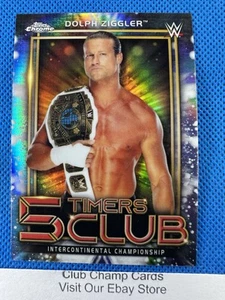 Dolph Ziggler Topps 2021 #5T-4 cromado WWE 5 Timers Club - Imagen 1 de 2
