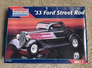 Kit Modelo Plástico Ford Street Rod Monogram '33 Escala 1:24 - Nuevo, Caja Abierta - Imagen 1 de 7