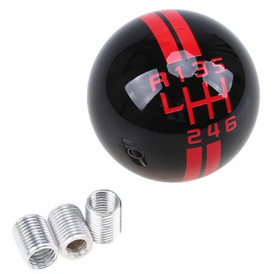 For ford Mustang GT500 6 Speed Manual Gear Shift Knob Shifter Black Round Ball - Image 1 of 4
