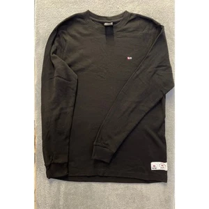 Camisa térmica vintage Y2K Southpole negra manga larga - talla mediana - ropa de calle - Imagen 1 de 4