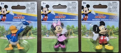 全新 Disney Junior Mickey Minnie Donald 3 人偶套装蛋糕装饰 2.5 英寸 — 第 1/4 张图片