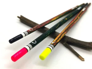 Handmade Loaded Wagglers. Marbled Reed Waggler Fishing Floats. Set of 3 - Picture 1 of 9