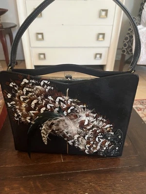 Bolso de mano Life Stride vintage plumas de faisán Foto 1 de 4