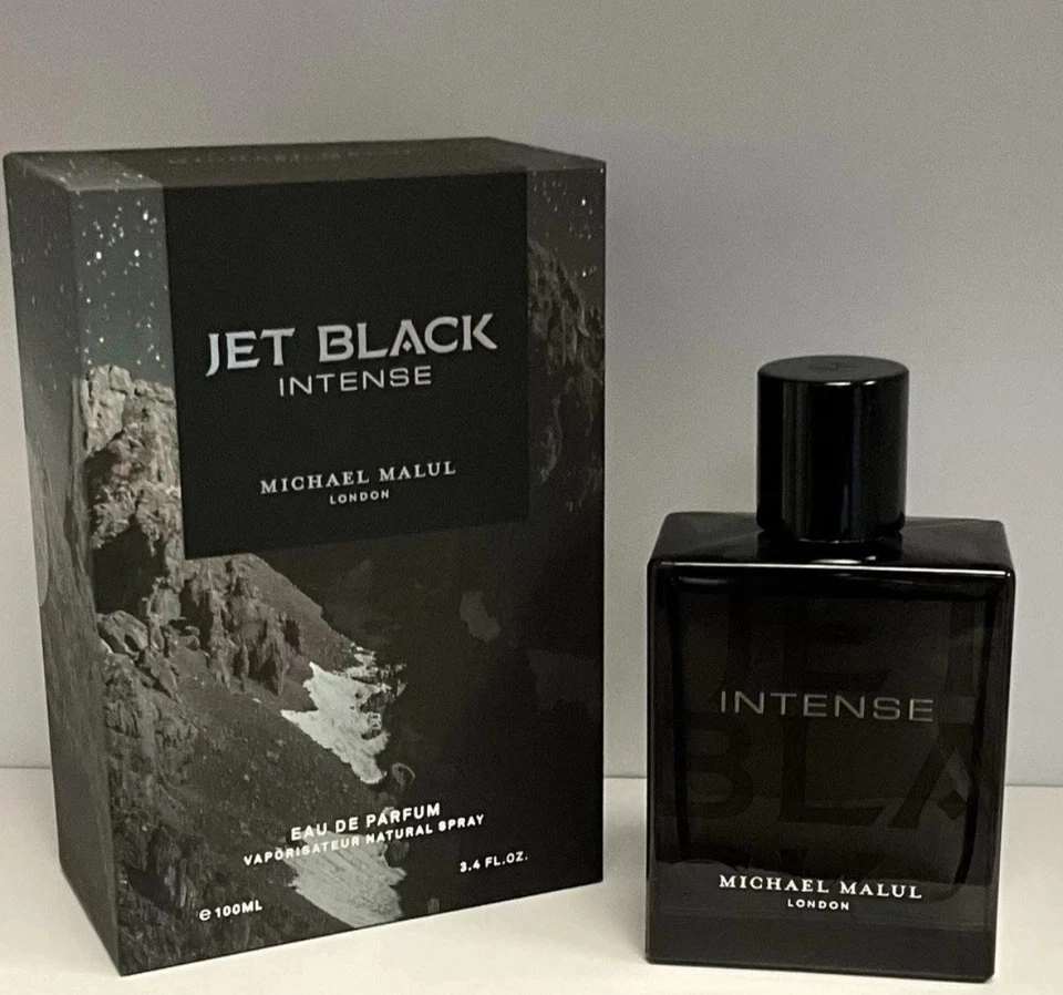 Jet Black Intense by Michael Malul Eau De Parfum Spray 3.4 oz -100ml For Men New - Image 1 of 1