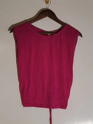 Z by Zella Shirt Womens X-Small Pink Open Tie Back Active Wear Sleeveless - Image 1 of 4