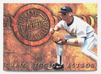 Craig Biggio 1996 Ultra #12 Prime Leather INSERT Houston Astros - Image 1 of 2
