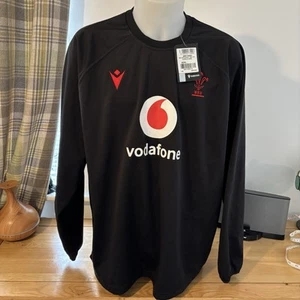 Macron Wales WRU 24/25 Contact Training Top Blk/Red Sr Size XXL Still Tagged - Bild 1 von 18