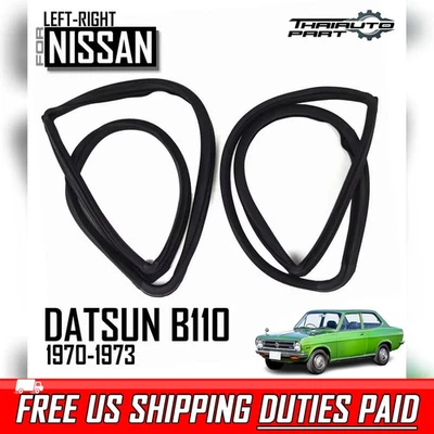 Cuarto de ventana de ventilación trasero Weatherstrip para Nissan Datsun 1200 Sunny B110 1973-77 Foto 1 de 4