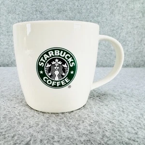 Starbucks Mermaid Siren Logo Coffee Mug Cup 2008 White Green 12 oz - Picture 1 of 7