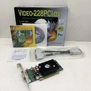 Jaton Video-228PCI-DVI Nvidia G-Force 5200 Graphic Card 128MB DDR SDRAM PCI - Picture 1 of 12