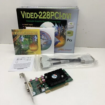Jaton Video-228PCI-DVI Nvidia G-Force 5200 Graphic Card 128MB DDR SDRAM PCI - Image 1 of 4