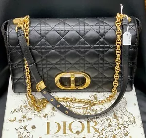 Christian DIOR CARO BAG Black calfskin Cannage Original Packaging + Receipt - Bild 1 von 20