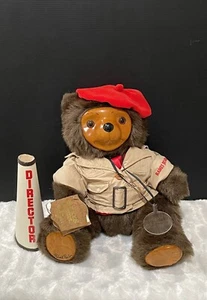 Raikes Bär in OVP mit Etikett 1986 signiert Cecil Regisseur Holz Gesicht Füße Geschenk - Bild 1 von 16