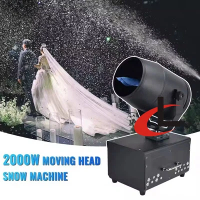 2000W Artificial Snow Spray Making Machine 360Degree Wedding Moving Snow Machine - Image 1 of 4
