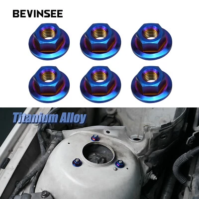 Kit de tuercas de repuesto de torre de choque de puntal de titanio para BMW E46 E90 E92 Foto 1 de 4